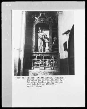 Christus an der Geisselsäule, Seelen im Fegefeuer