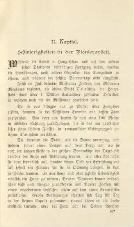 11. Kapitel. Schwierigkeiten in der Pionierarbeit