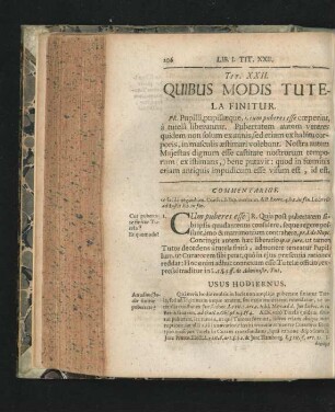 Tit. XXII. Quibus Modis Tutela Finitur.
