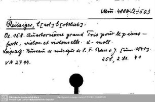 Reissiger, Carl Gottlieb, Oe.158