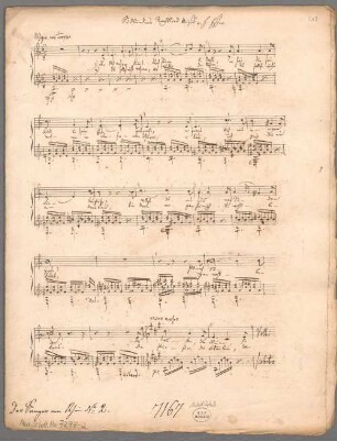 4 Lieder, arrangiert, Singstimme, Gitarre. - BSB Mus.Schott.Ha 7277-2