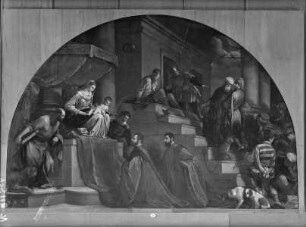 Silvano Capello und Giovanni Moro verehren die Madonna und das Christuskind