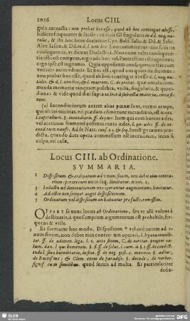 Locus CIII. ab Ordinatione