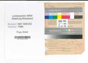Entnazifizierung Erich Frye, geb. 10.09.1906 (Rechtsanwalt)