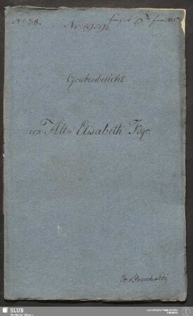 Grubenbericht von Alt-Elisabeth Fdgr: - 18.6616 4.