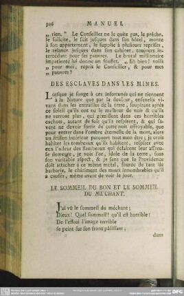 Le Sommeil Du Bon Et le Sommeil Du Méchant