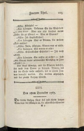 LXVI. Den 18ten December 1767