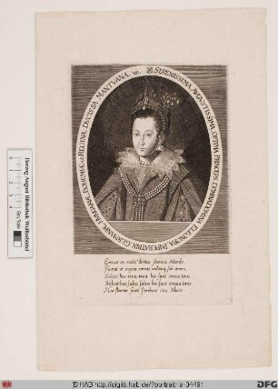 Bildnis Eleonora (Gonzaga) d. Ä., römisch-deutsche Kaiserin, geb. Prinzessin von Mantua