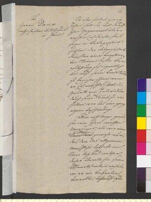 Brief von Goethe, Johann Wolfgang von an David d'Angers, Pierre Jean