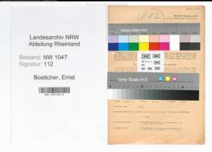 Entnazifizierung Ernst Boettcher , geb. 23.08.1898 (Angestellter)