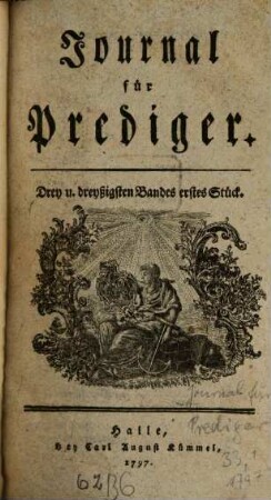 Journal für Prediger. 33, 33. 1797