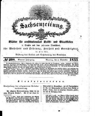 4.1833, September (Nr. 208-232)