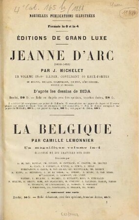 Livres d'étrennes. 1888