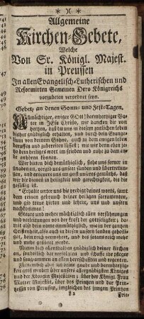 Gebet, an denen Sonn- und Fest-Tagen. - Am heiligen Pfingst-Feste.