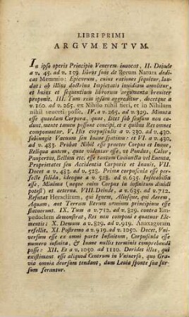 T. Lvcretii Cari De Rerum Natura Libri Sex