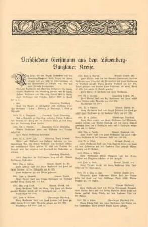 Verschiedene Gerstmann aus dem Löwenberg-Bunzlauer Kreise