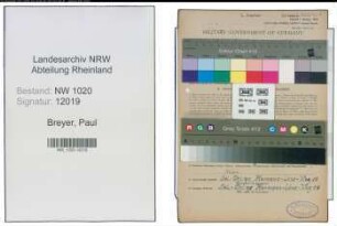 Entnazifizierung Paul Breyer , geb. 01.09.1902 (Fraeser)