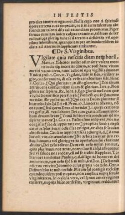 De S. Virginibus.
