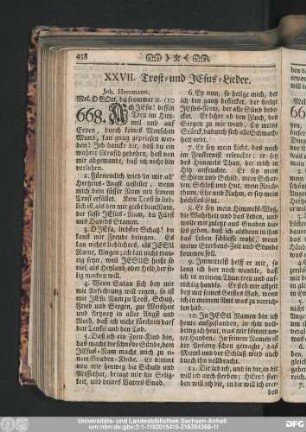XXVII. Trost- und Jesus-Lieder.