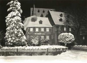 Schlettau. Altes Schloss. Nachtaufnahme