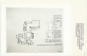 Schauspielschule und Theater (Diplomarbeit bei Bernhard Hermkes): Schauspielschule, Werkstattheater, Grundriss Galerie + 4.20 und 2. Obergeschoss + 8.40