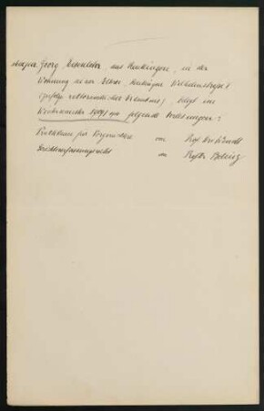 Vorlesungen Wintersemester 1909/10