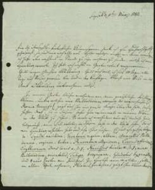 Brief von Albrecht Wilhelm Roth an Friedrich Julius Voigt