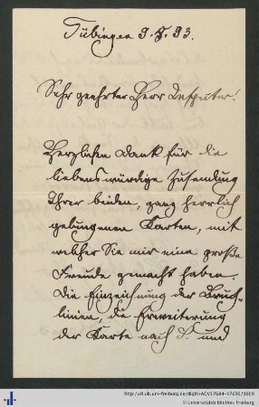 Brief vom 09.05.1893.