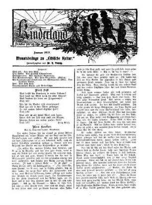 1912: Kinderland (Januar 1912)