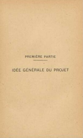 Première Partie Idée Générale Du Projet
