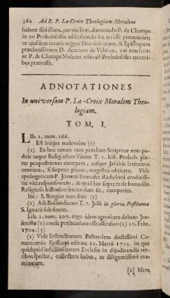 362-373, Lib. I. num. 166. Est inique malevolus (I) ...