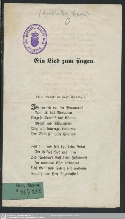 Ein Lied zum singen
