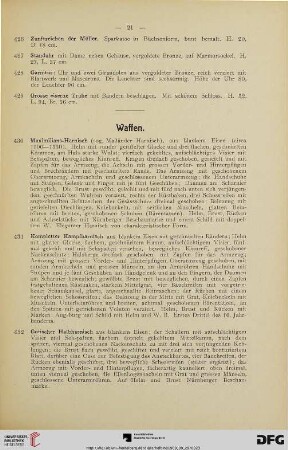Waffen (Nr. 430-536)