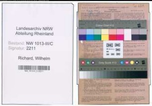 Entnazifizierung Wilhelm Richard , geb. 25.09.1895 (Kaufmann)