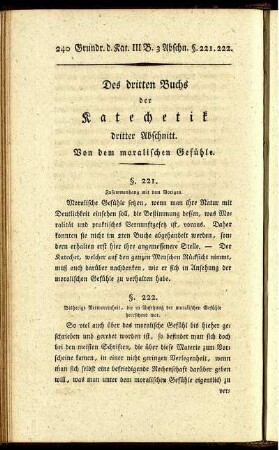 Dritter Abschnitt. Von dem moralischen Gefühle.