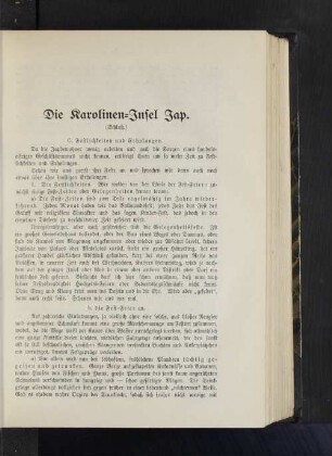 Die Karolinen-Insel Jap.