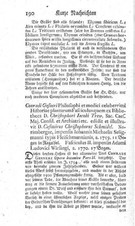 Historia plantarum. Fasc.I.II.