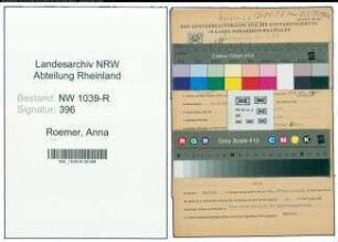 Entnazifizierung Anna Roemer , geb. 10.11.1895 ()