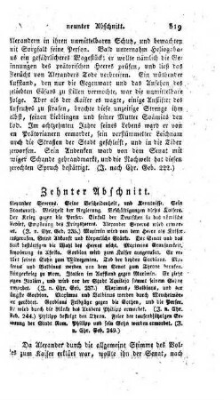 Zehnter Abschnitt