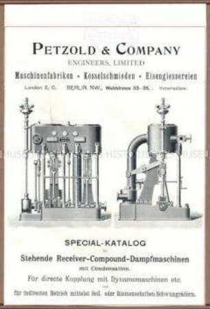 Stehende Receiver-Compound-Dampfmaschinen
