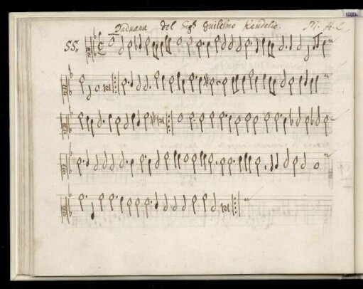 55. Paduana del Sigʳ. Guilelmo Keudelio