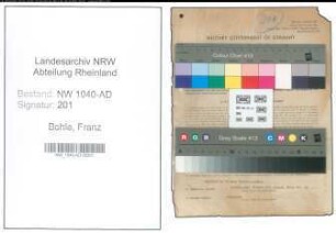 Entnazifizierung Franz Bohle , geb. 15.06.1921 (Verwaltungsangestellter)