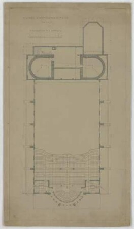 Fischer, Theodor; Ulm; Garnisonkirche (Pauluskirche) - I. Empore (Grundriss)