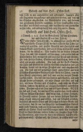 Gebeth auf das heil. Oster-Fest.