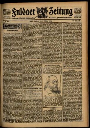 Dritte Ausgabe vom Samstag, den 08. Oktober 1904.