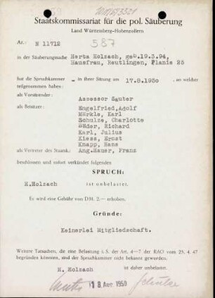 Holzach, Herta