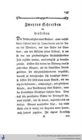 Zweites Schreiben an H. Kaspar Ruef.