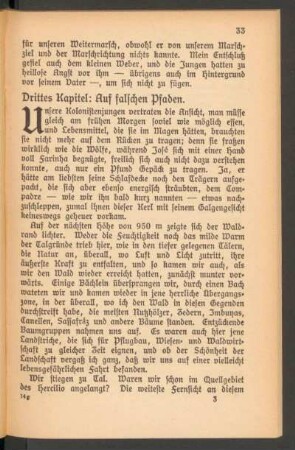 Drittes Kapitel: Auf falschen Pfaden.