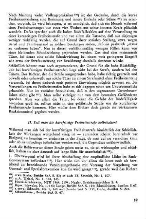 1. Notwendiges Übel aus Gründen der Gerechtigkeit?