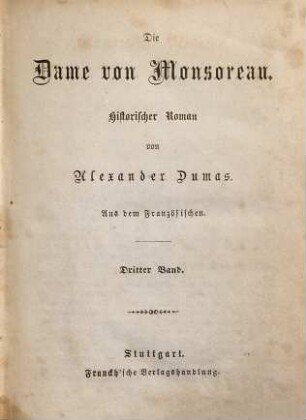 Die Dame von Monsoreau, 3.